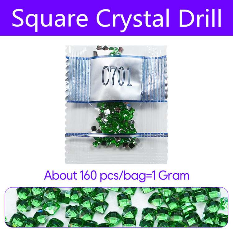 Square Crystal Drill - Small Bag