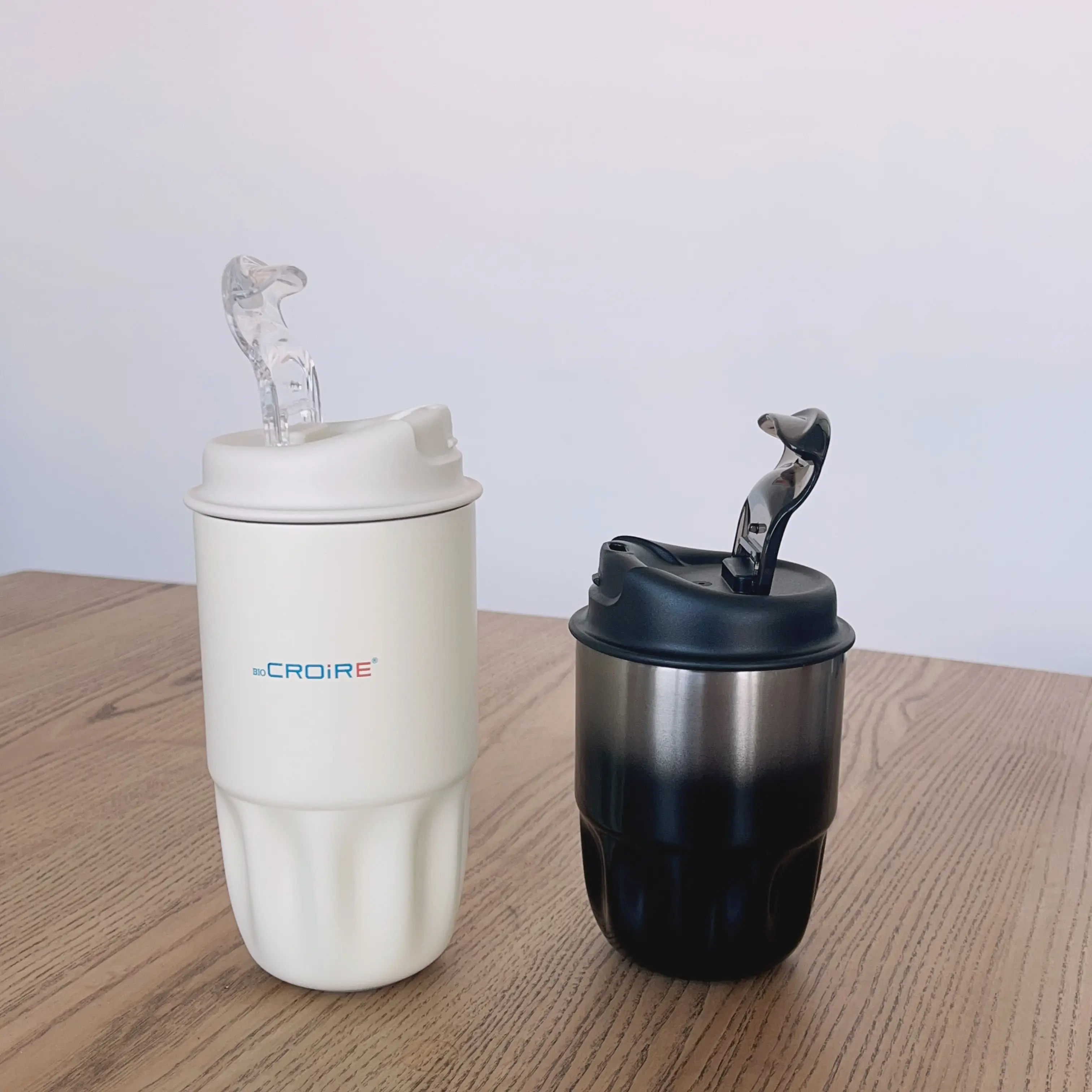 Bio CROiRE neues Produkt 350ml Edelstahl Thermoskanne Kaffeetasse mit Deckel Auto Reise tragbare Becher Tasse Doppel getränk Wasser