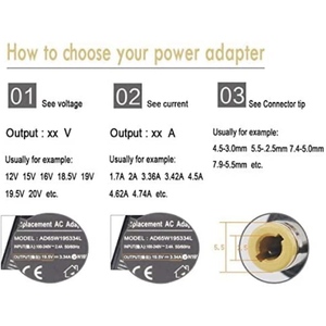 Tipo de escritorio 12w a 60w 100-240v entrada ac a 12v 24v led de salida adaptador de fuente de alimentación de 12v - Product Image 3