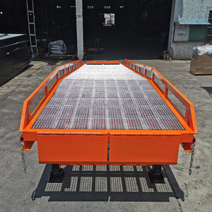 Rampe di carico del magazzino del carrello elevatore Mobile da 10 tonnellate rampe idrauliche di carico del camion che scaricano il bordo posteriore di attività anteriore galvanizzato