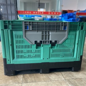 810 Heavy Duty Logistics Ventilation Plastic Pallet Box Large <strong>Stackable</strong> Collapsible Pallet Boxes for Vegetables and Fruit - Product Image 4