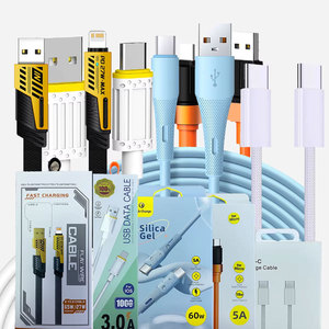 SDL数据电缆制造商6A快速充电USB电缆65w定制各种带Iphone C/USB A端口的多充电电缆 - Product Image 3