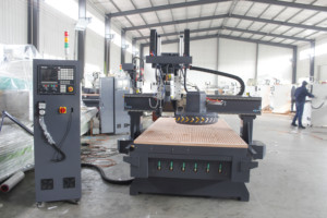 1325 nesting cnc router macchina da taglio per legno con sistema di etichettatura automatico per la produzione di mobili da cucina dell'armadio - Product Image 2