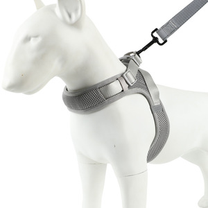 批发透气宠物背心背带中小型狗定制标志可调猫背带狗背带 - Product Image 6