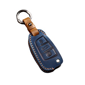Kaynak fabrikadan hakiki deri anahtar kutusu Audi anahtar durumlarda Q3/A3 araba anahtarı durumlarda ve çılgın at deri için uygundur - Product Image 6
