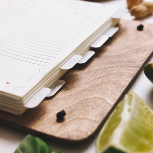 Custom Wooden Recipe Journal Binder Wooden <strong>Cookbook</strong> Recipe Note Book <strong>Notebook</strong> to Write in Your Own Recipes - Product Image 6