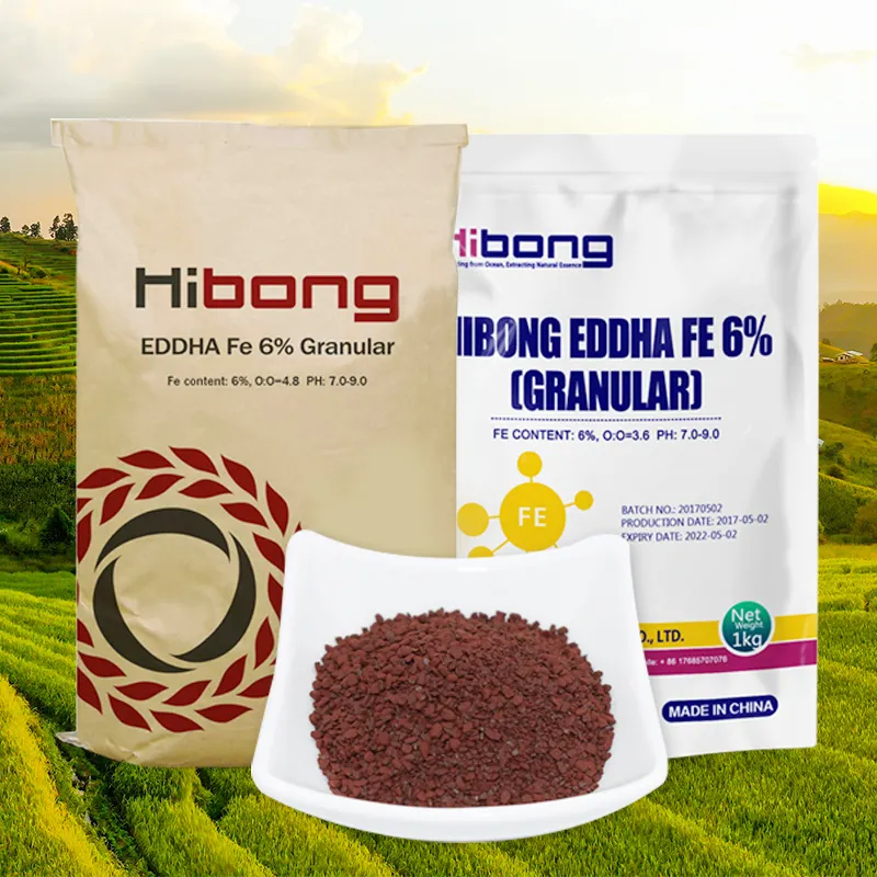 有機肥料6% EDDHAFe粒状微量栄養素中国製