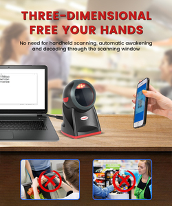 Desktop Supermarket 2D Barcode Scanner Stationery <strong>QR</strong> <strong>Code</strong> Reader CMOS <strong>Image</strong> Fast <strong>Scan</strong> - Product Image 4