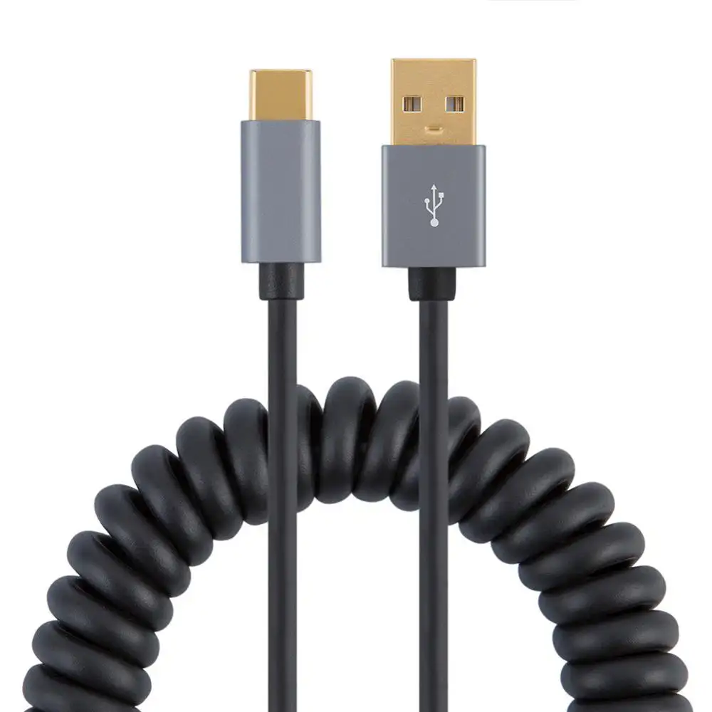 Nhanh Chóng Sạc Cuộn USB Loại C Cáp USB C Để USB Một 2.0 Đồng Bộ Cuộn Dây Đối Với Google Pixel Và Khác Loại-C Các Thiết Bị