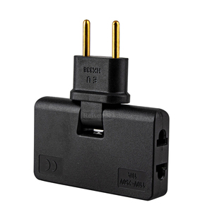EU-Stecker konverter Eins in drei 180-Grad-Verlängerungsstecker Multi-Stecker Mini Slim Wireless Outlet Adapter - Product Image 1
