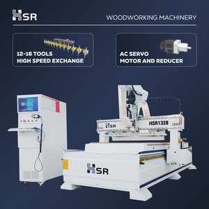Máquina enrutadora CNC Hausser de alta eficiencia para fabricación de muebles de madera de 3 ejes con sistema de carga y descarga automática - Product Image 3