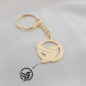 批发定制金属钥匙扣公司名称标志钥匙扣定制散装钥匙扣戒指 - Product Image 3