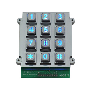 3x4 12 tasto della tastiera/IP65 tastiera in metallo/impermeabile tastiera a matrice per il controllo di accesso - Product Image 2