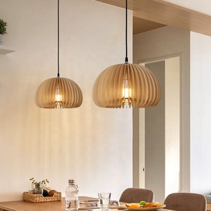 Ev oturma odası yatak ahşap kolye ışık katı avizeler ışıkları ahşap avize aydınlatma - Product Image 4