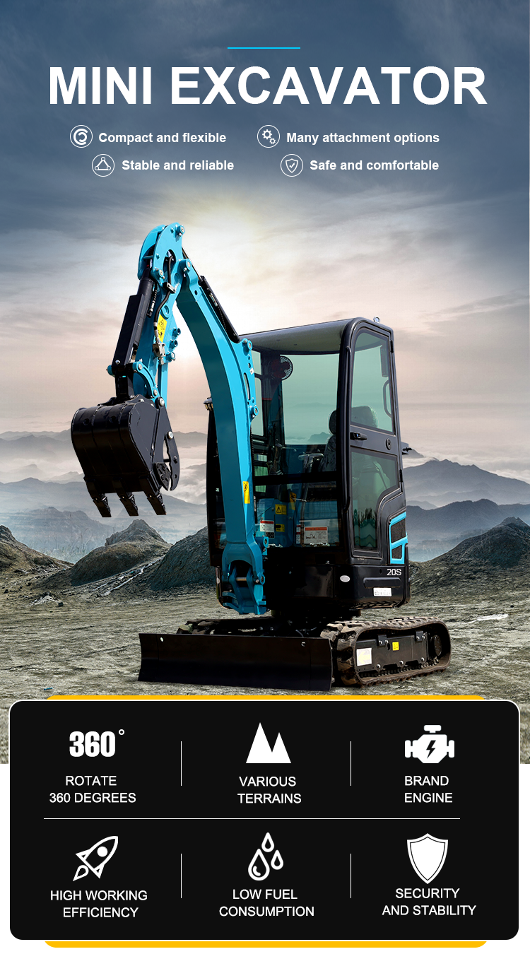 Free Shipping!!! 1000kg Hydraulic Mini Excavator With Competitive Prices