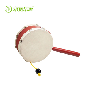 卸売教育玩具中国木製ガラガラドラムdomroo手作り木製玩具