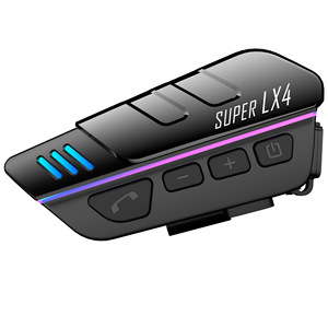 LX4 IPX6 không thấm nước Full-Face mở-mặt Mũ bảo hiểm tai nghe không dây Rider thông tin liên lạc Micro tương thích với xe máy - Product Image 1