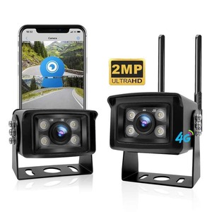 Camhi 4G Tarjeta SIM 1080P Red IP inalámbrica P2P CCTV Mini sistema de cámara Autobús Camión Remolque Excavadora Kit de cámara de seguridad para vehículos - Product Image 5
