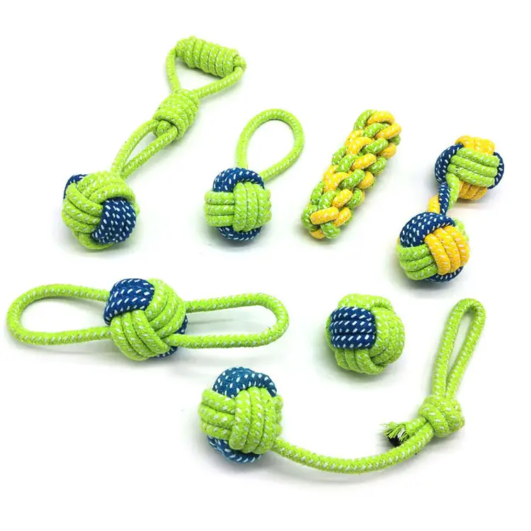 Dog toys pet supplies strong plush rope dog toys set for large dogs