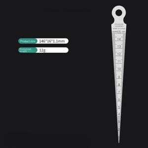 Biểu Tượng Tùy Chỉnh Thương Hiệu Thép Không Gỉ Không Thường Xuyên Hàn Đường May Điện Tử Đo Hàn Kiểm Tra Cai Trị Fillet Công Cụ Đo - Product Image 6