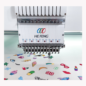 HEFENG 16 Heads Automatic Flat Embroidery <strong>Machine</strong> Embroidery <strong>Machine</strong> Industrial Use Computerized 12/15 Needles DAHAO <strong>Computer</strong> - Product Image 1