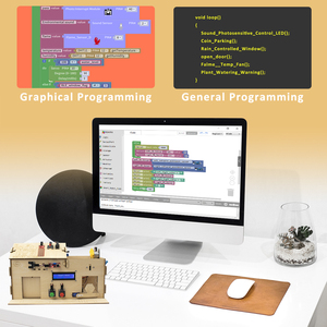 Lernkit für Arduino Diy Stem mit Tutorial Automation Stem Bildungs projekte Holzhaus für Arduino Smart Home Kit House
