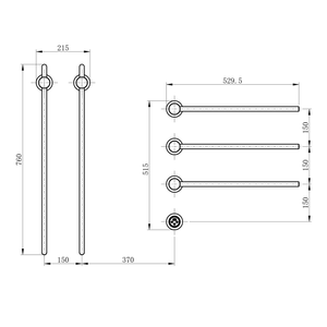 Thiết kế hiện đại CE & SAA được phê duyệt điện khăn tắm tản nhiệt giá khăn ấm hơn điện tản nhiệt khô giá - Product Image 5