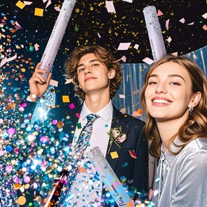 مصنع الجملة الدورية أنابيب زهرة الزفاف حلويات مدفع يده حزب بوبر & رذاذ لحفلات الزفاف والحفلات - Product Image 6