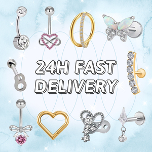 Astm F136 G23 <strong>Titanium</strong> Labret Zircon <strong>18</strong> Gauge <strong>Titanium</strong> Plated Multi-Style Heart Chain Pendant Helix Tragus Piercing Jewelry - Product Image 6