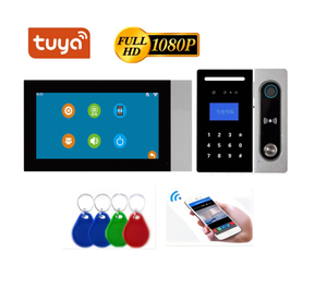 WIFI HD 1080P 7 Inch <strong>Touch</strong> Video <strong>Intercom</strong> <strong>System</strong> Support Multiple Door Opening Methods Doorbell <strong>With</strong> Tyua APP - Product Image 1