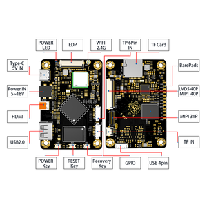 Micro 10.1 display lcd mini lcdmodules piccolo raspberry pi touch screen pannello monocromatico 800x1280 40P MIPI fornitore con RK3566