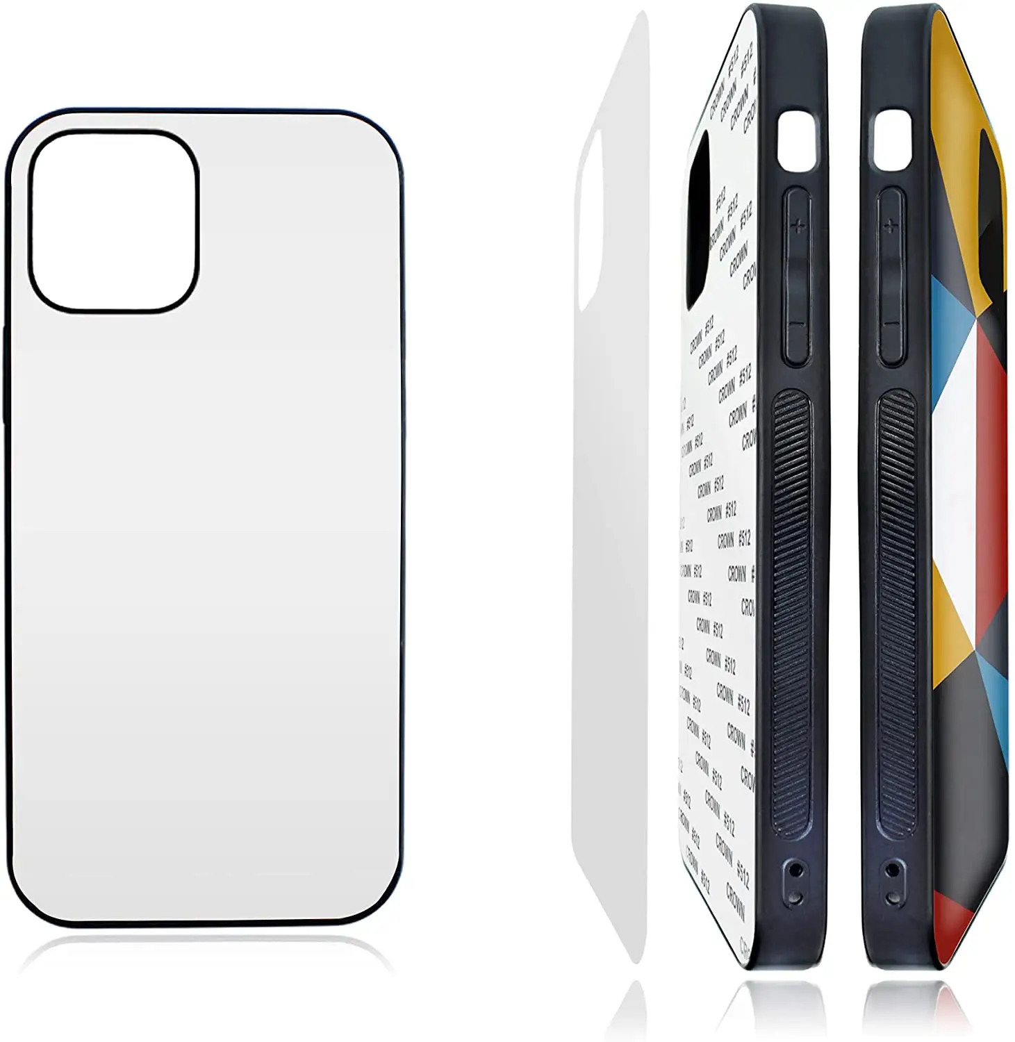 2 in 1 Benutzer definierte 3D-Sublimations-Telefonhülle leer Handy hüllen für UV-Druck für Samsung A52, für iPhone