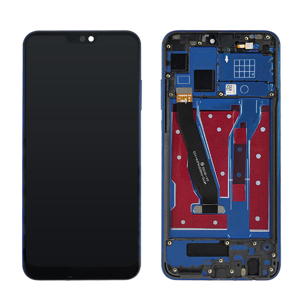Black with blue frame