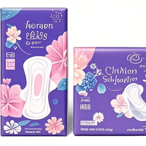 Băng vệ sinh cô gái dùng một lần thân thiện với môi trường, miếng lót hữu cơ lành mạnh, Băng vệ sinh phụ nữ - Product Image 1