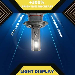 ระบบให้แสงสว่างอัตโนมัติไฟหน้า LED 9005รุ่น K5ไฟหน้ารถ HB3 H11 H4 6000K 8-core CSP 3570 CANbus ถอดรหัสแสง - Product Image 2