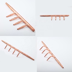 High Quality Branch <strong>Header</strong> 4/5/6/7/<strong>8</strong> Outlets Refrigeration Branch <strong>Header</strong> Copper Professional Manufacture Cheap Joint Kit - Product Image 4