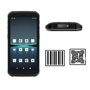Escáner de código de barras PDA para ordenador móvil, Terminal PDA portátil con Android, 1D, 2D, ocho núcleos, 2,0 GHz, 5,5 pulgadas, NFC, GPS, IP68
