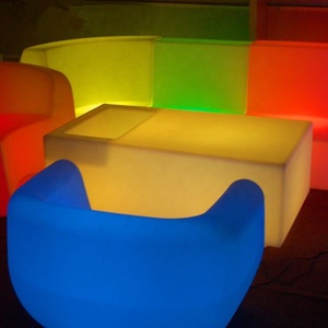 LED家具照明付きマルチカラー変更バーチェア - Product Image 4