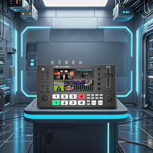 Conmutador de vídeo profesional M4S de 5 canales: entrada y salida multiinterfaz, conmutación de pantalla horizontal-vertical