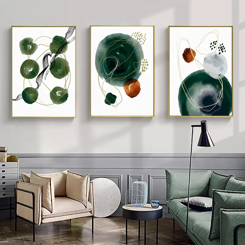 Astratta moderna wall art stampe su tela personalizzate pittura di frutta verde per la decorazione domestica del soggiorno