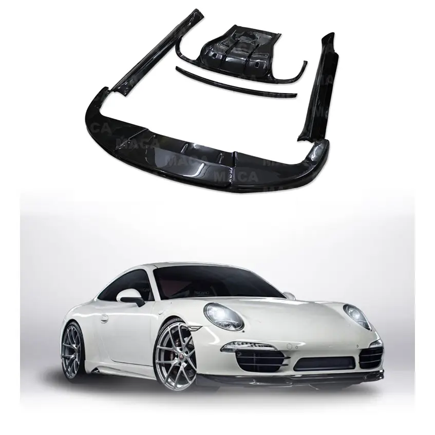 Kits de carrosserie de Style Vorsteiner en fibre de carbone de qualité supérieure pour Porsche 911.1 Performance aérodynamique 2012-2015