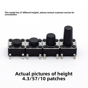 Tact anahtarı 6*6 serisi yüksek sıcaklık yama 4 Pin SMT dokunmatik anahtarı - Product Image 4