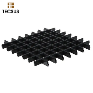 Azulejos de techo de rejilla suspendida de Metal de techo de caída de aluminio de nueva llegada diseños de azulejos de techo falso de rejilla - Product Image 4