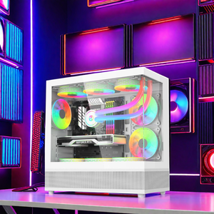 SOEYI Factory PC Cpu Gabinete Carcasa Escritorio Pantalla integrada Chasis MATX Computadora Caja Torres - Product Image 1
