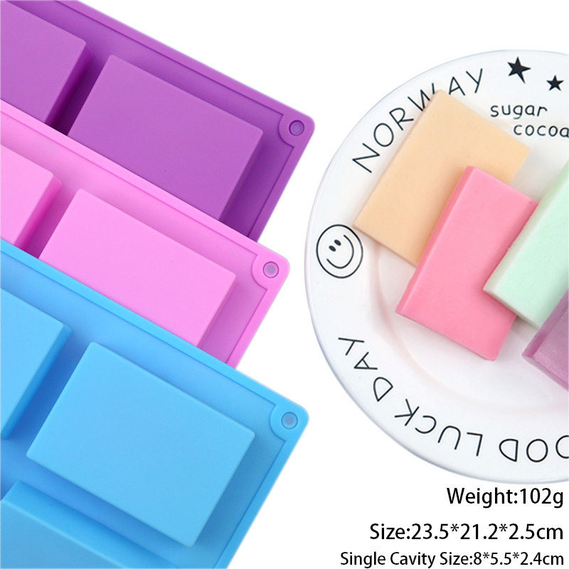 Rose 6 trous rectangle violet