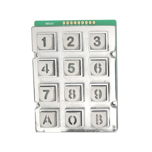 4X4 matrix <strong>numeric</strong> blue led die cast illuminated keypad with <strong>function</strong> key buttons - Product Image 6
