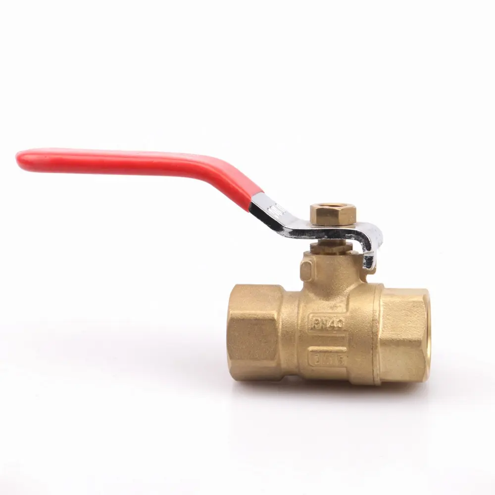 DN15-50 brass stem, ball, body manual long lever handle for construction water plumbing ball valve
