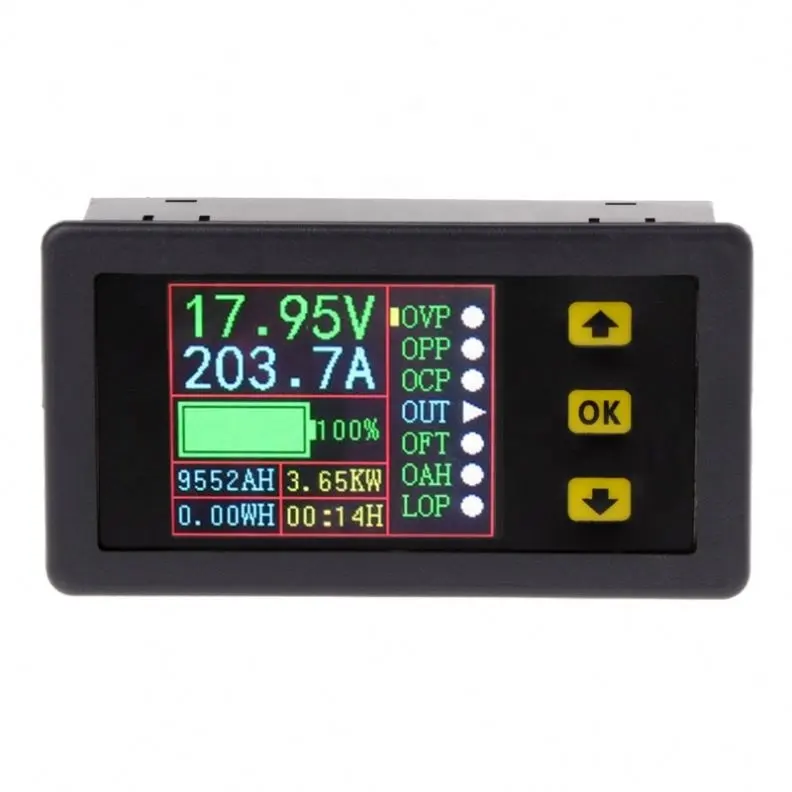 Seekec medidor digital de carga, testador de bateria de descarga 0-20a dc 0-90v