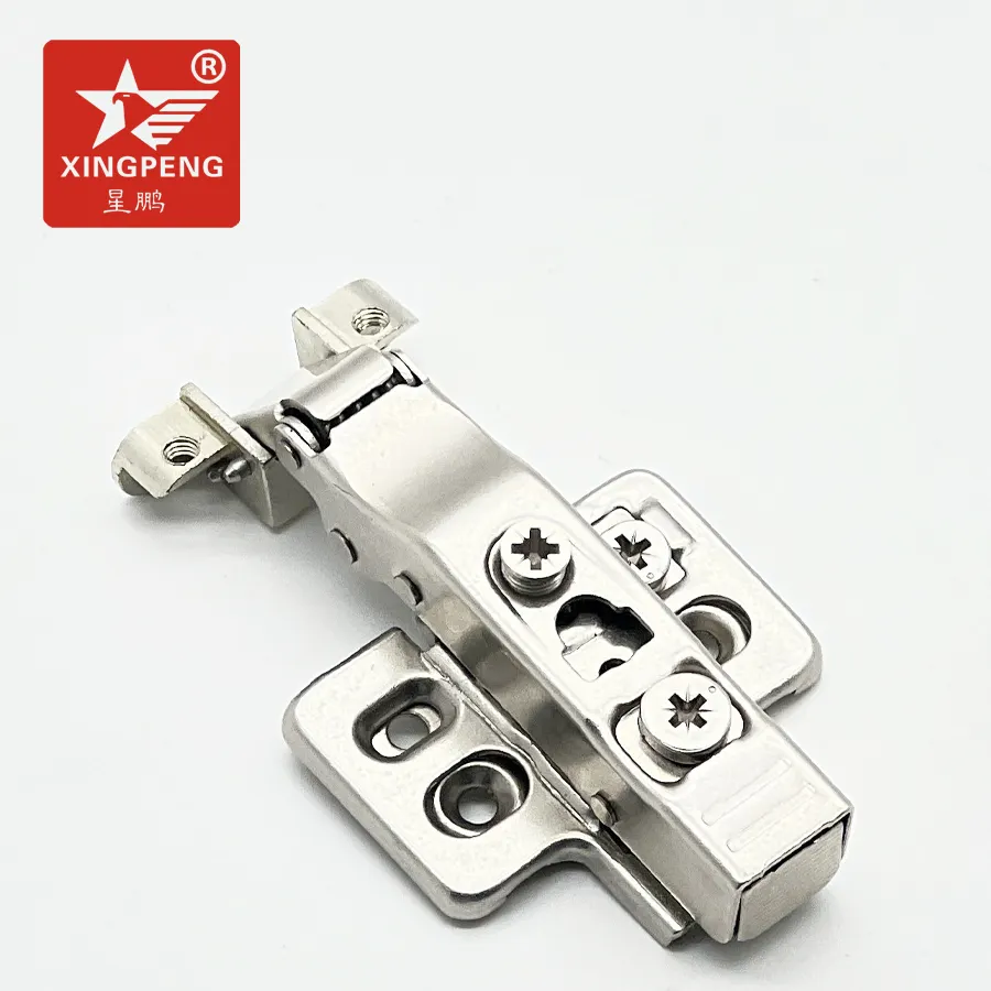 Top Grade 3D Narrow Aluminum Frame soft close hinge Slim profile display kitchen cabinet hydraulic damping glass door hinge