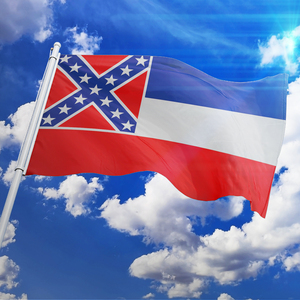 Promotional 3x5ft <strong>Mississippi</strong> Flag 100% Polyester Customizable Screen Printing for School Use Any Logo - Product Image 3